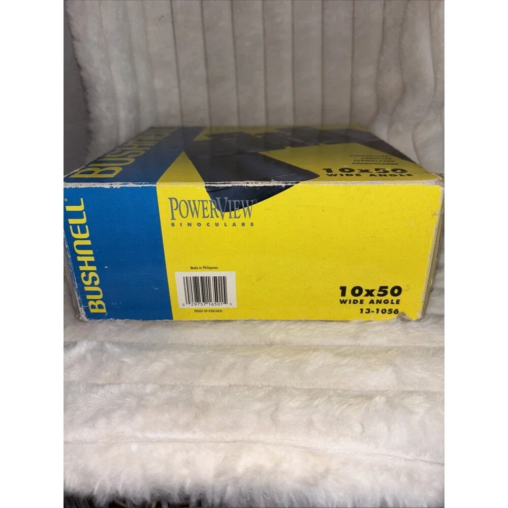 NIB Bushnell PowerView 10x50 Binoculars Wide Angle Insta Focus Lens New In Box